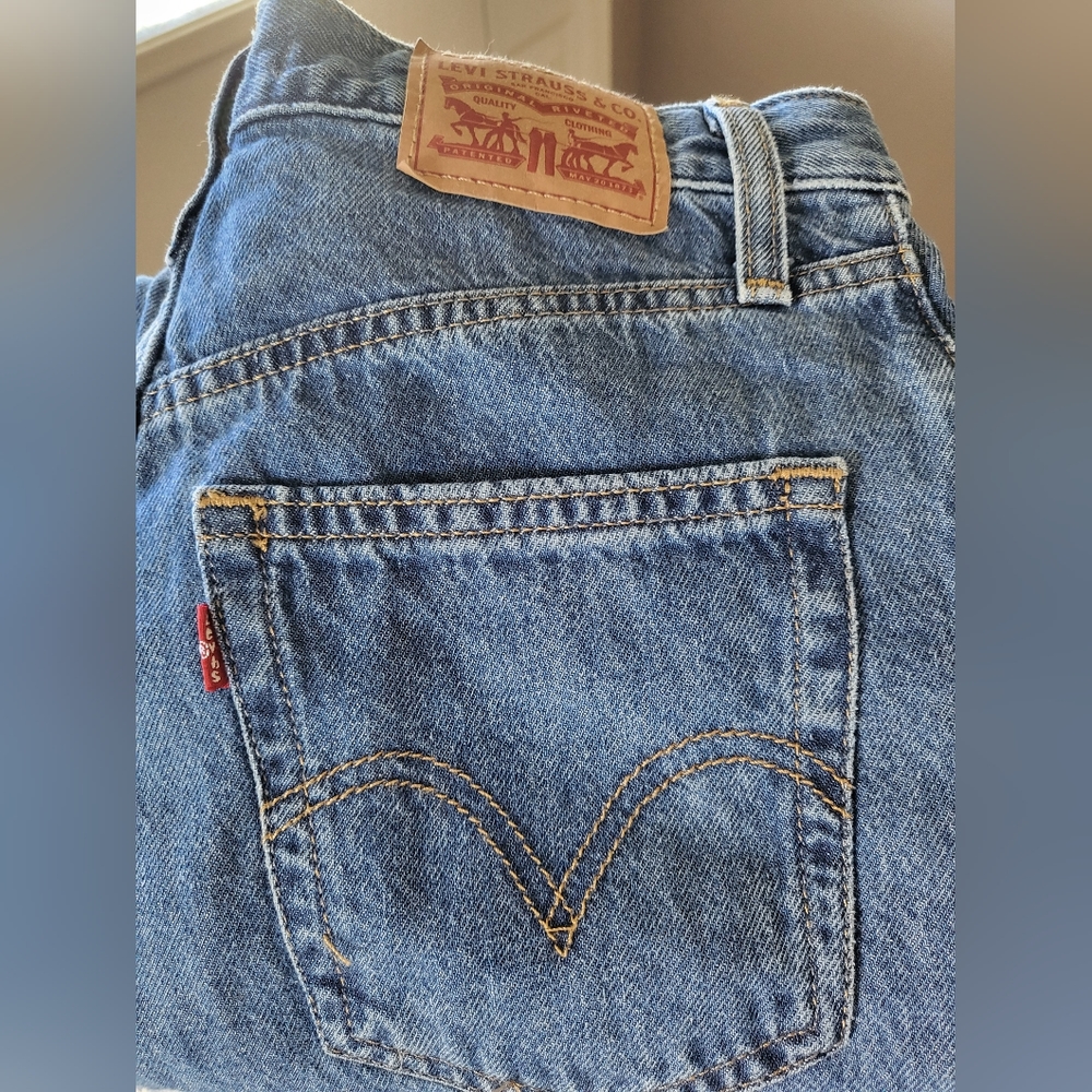 Levi's Premium Denim High Waist Straight Leg Jeans